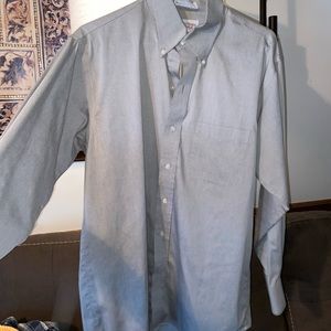 Grey button down
